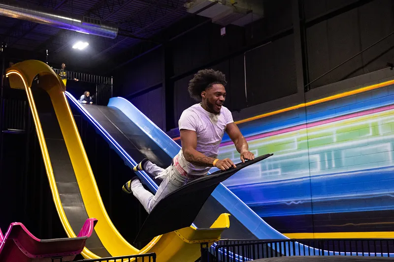 mega launch slide slick city action park