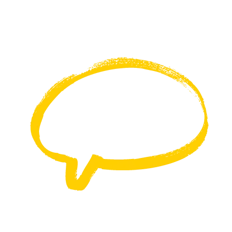 yellow speech bubble