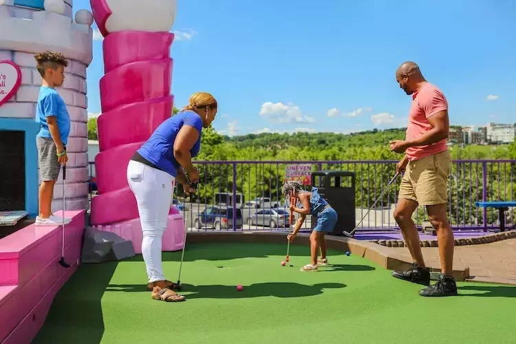 crave golf mini golf - pigeon forge vacation packages